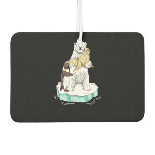 Global Warming Polar Bear Climate Change Awareness Air Freshener
