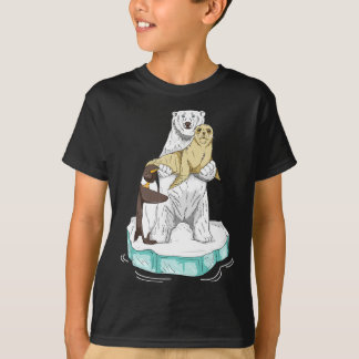 Global Warming Polar Bear Climate Change Awareness T-Shirt