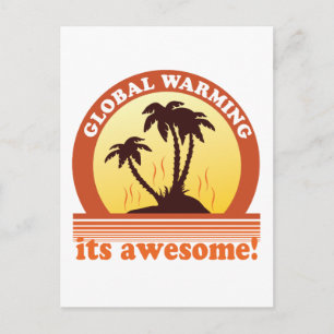 global warming postcard