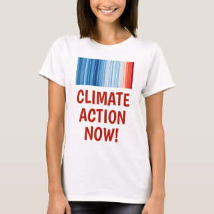 Global Warming Stripes Climate Change T-Shirt