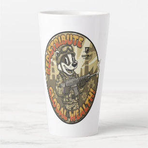 Global Wealth Badger Latte Mug