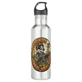 Global Wealth Badger Water Bottle