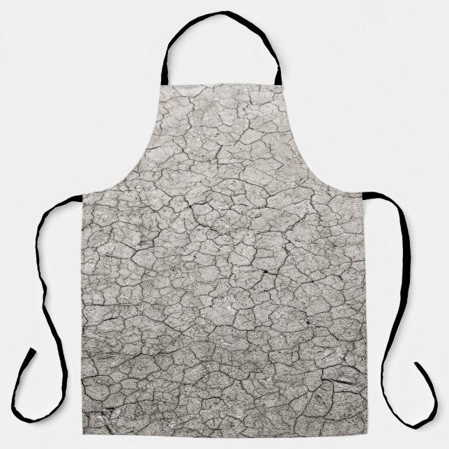 Global worming concept - cracked scorched earth so apron (Front)