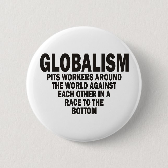 Globalism 2 Inch Round Button (Front)
