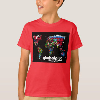 globalplug Kids Red Tee design by Lil Ant