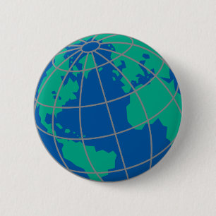 Globe 2 Inch Round Button