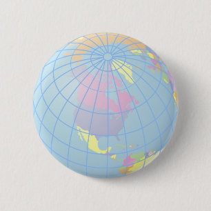 Globe 2 Inch Round Button