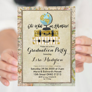 GLOBE Adventure Graduation Party Invite