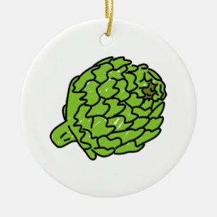 Globe Artichoke Ceramic Ornament