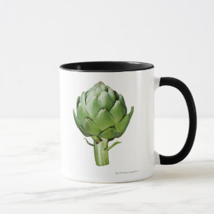Globe Artichoke on White Background Cut Out Mug