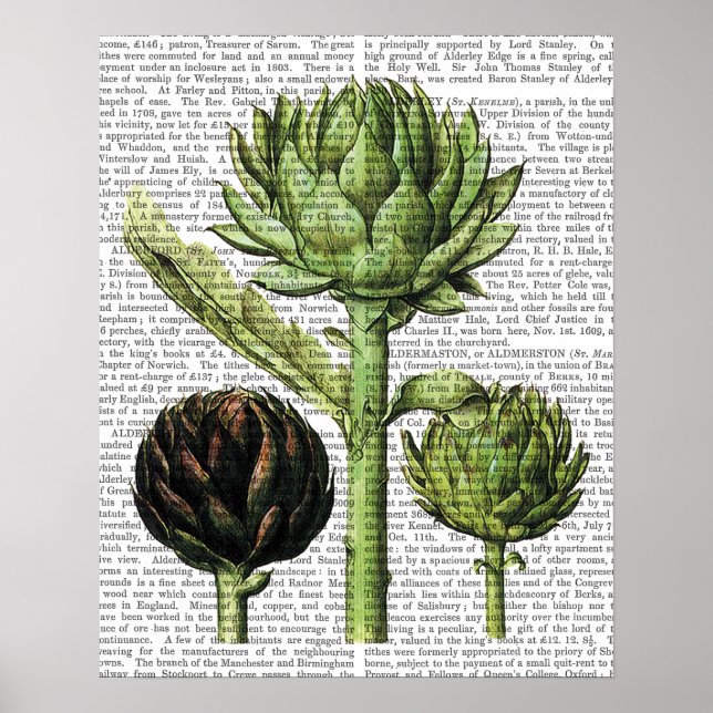 Globe Artichoke Print (Front)