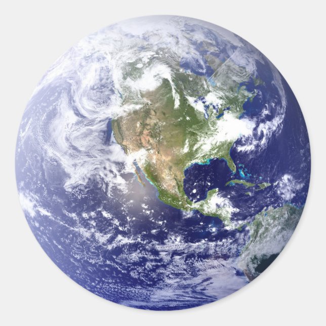 Globe  - Circle Sticker (Front)