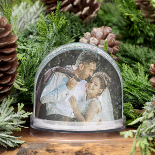 Globe de neige Mariage personnalisé avec votre pho