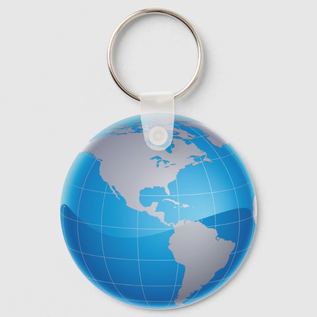 GLOBE KEYCHAIN (Front)