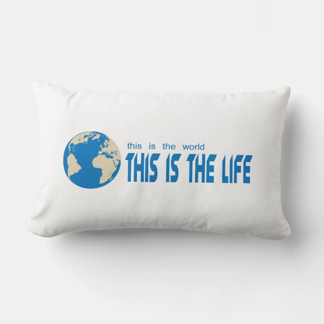 Globe Lumbar Pillow (Front)