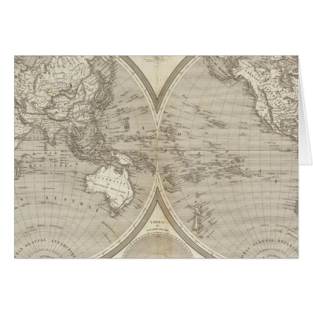 Globe map (Front Horizontal)
