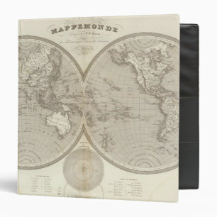 Globe map binder