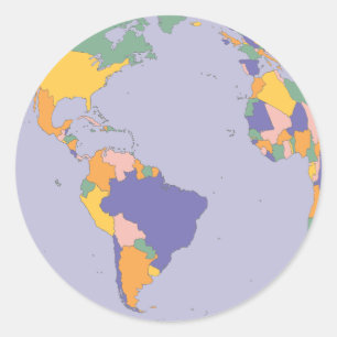 globe map stickers