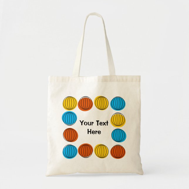 Globe Multi 'Text' 2 sided tote bag (Front)