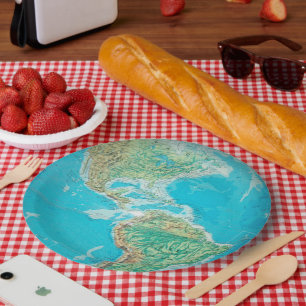 Globe Paper Plate
