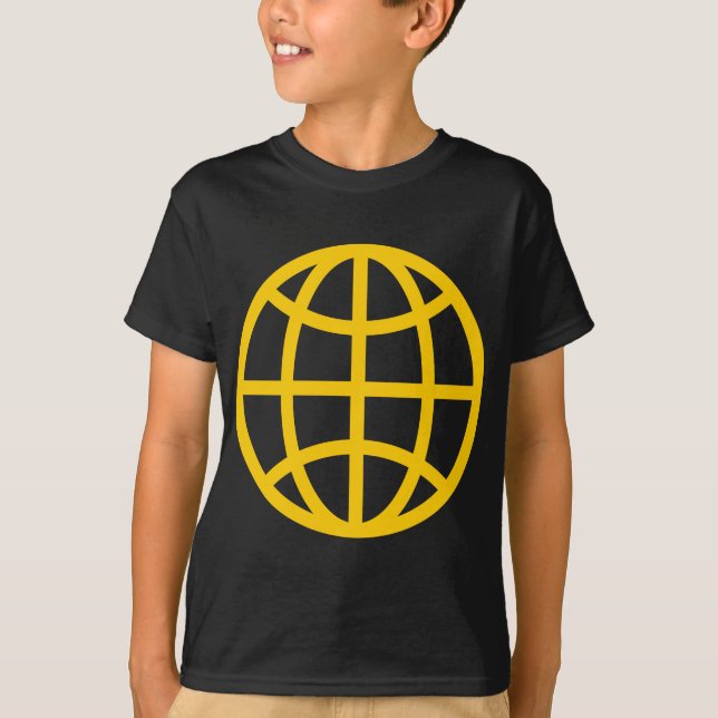 Globe Symbol - Amber T-Shirt (Front)