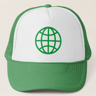 Globe Symbol - Grass Green Trucker Hat