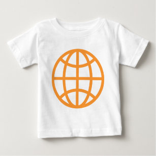 Globe Symbol - Light Orange Baby T-Shirt