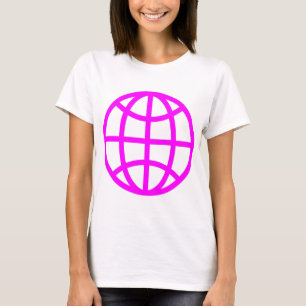 Globe Symbol - Magenta T-Shirt