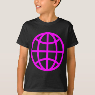 Globe Symbol - Magenta T-Shirt