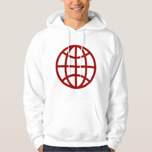 Globe Symbol - Ruby Red Hoodie