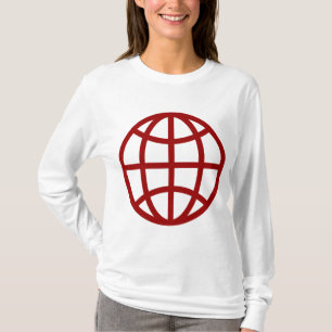 Globe Symbol - Ruby Red T-Shirt