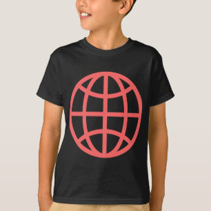 Globe Symbol - Tropical Pink T-Shirt