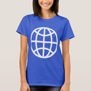 Globe Symbol - White T-Shirt