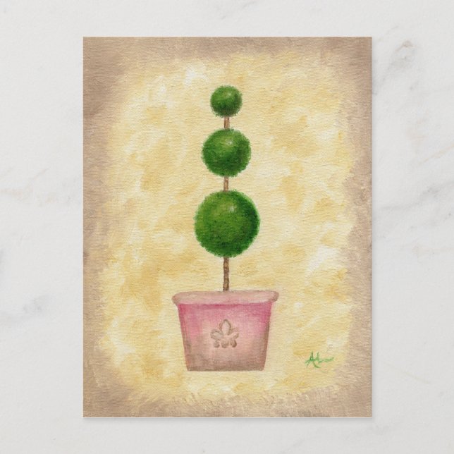 Globe Topiary postcard (Front)