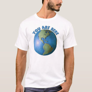 Globe. Vous êtes ici T-shirt