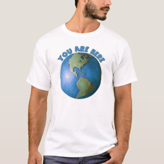 Globe. Vous êtes ici T-shirt