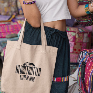 Globetrotter State of Mind Adventurous Traveler  Tote Bag