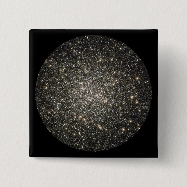 Globular cluster M13 2 2 Inch Square Button (Front)