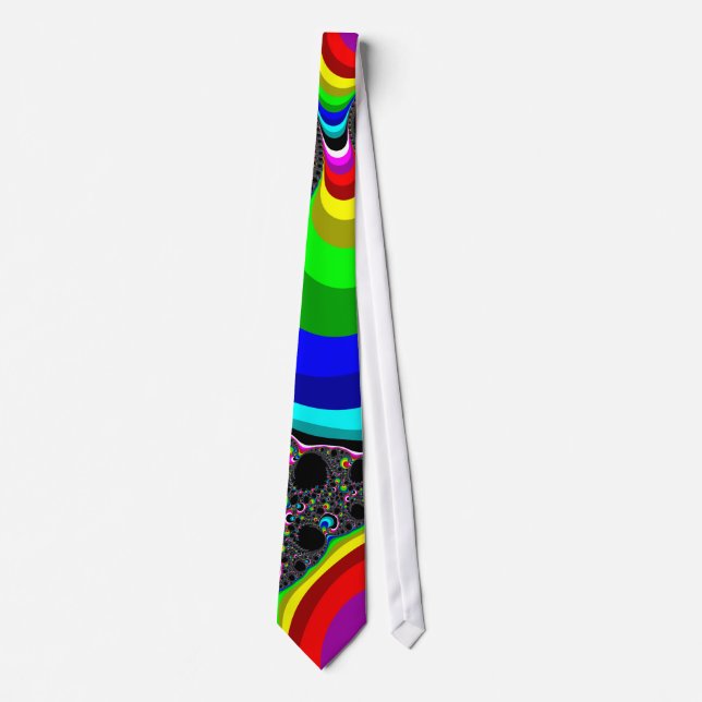 Globular Rainbow - Fractal Tie (Front)