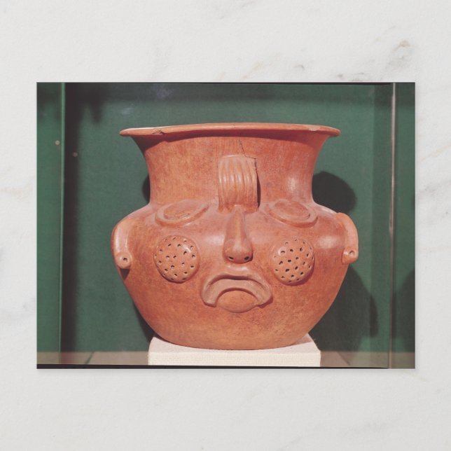 Globular vase with a face, from Kalminaljuy Postcard (Front)