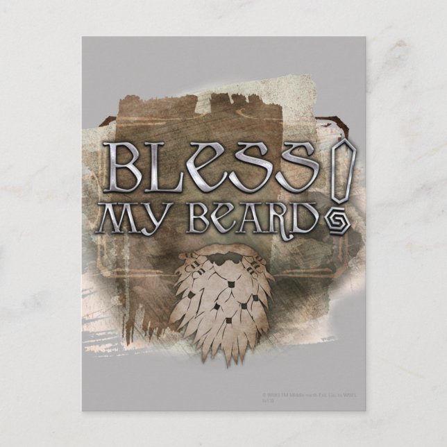 Gloin - Bless My Beard Postcard (Front)
