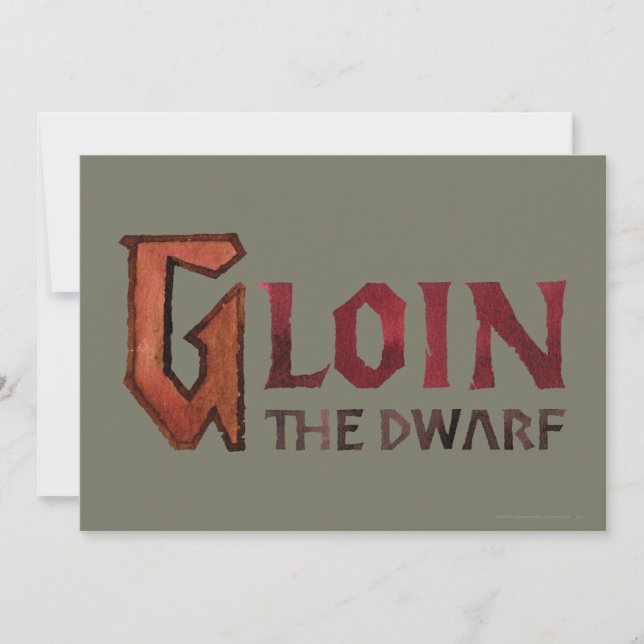 Gloin Name (Front)