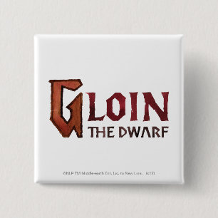 Gloin Name 2 Inch Square Button