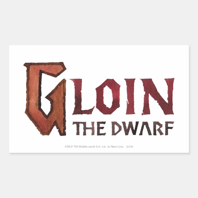 Gloin Name Sticker (Front)