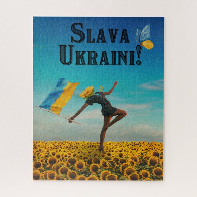 Gloire à l'Ukraine ! Slava Ukraini ! Jigsaw Puzzle (Vertical)