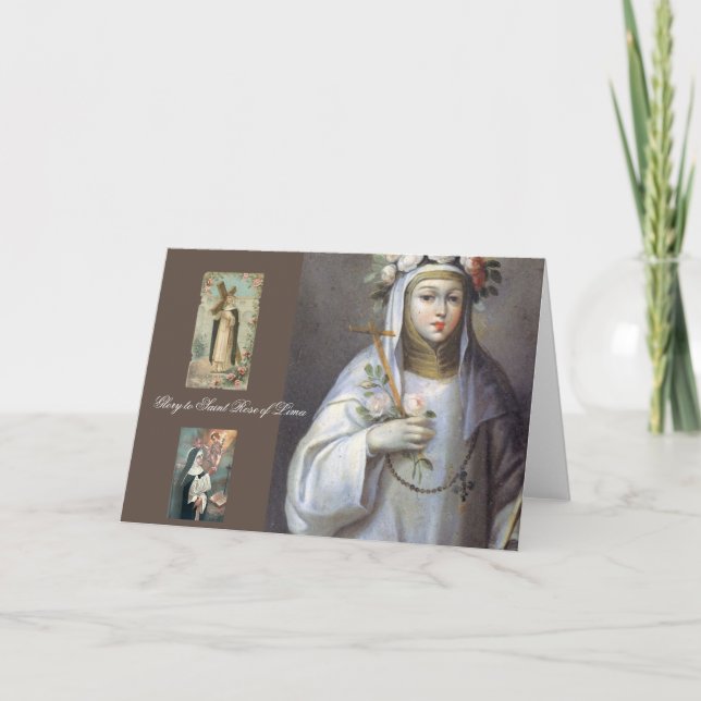 gloire à saint rose de la carte lima (Devant)