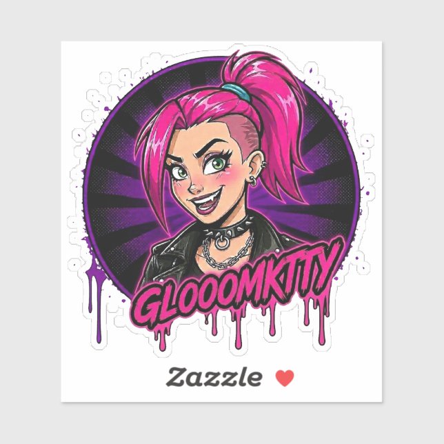 Gloomkitty Vinyl Sticker (Sheet)