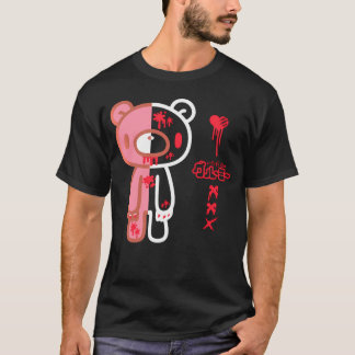 Gloomy Bear Half Dead Enigmatic Fantasy Gamer Anim T-Shirt
