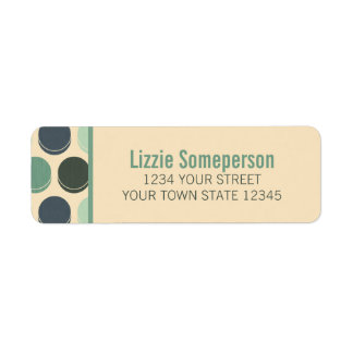 Gloomy Ocean Trendy Polka Dot Pattern