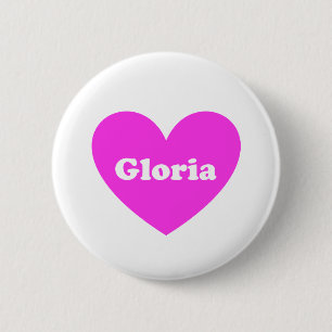 Gloria 2 Inch Round Button